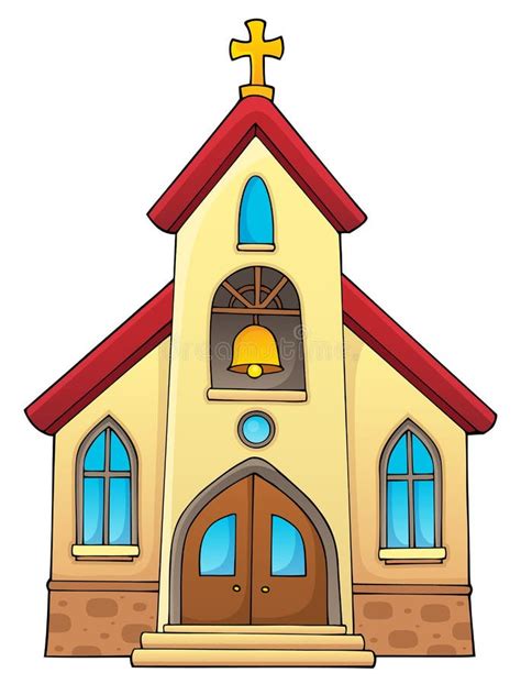 Church Building Paper Craft Template Stock Vector - Illustration of church, colorful: 125509582