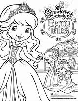 Strawberry Shortcake Princess Coloring Page sketch template