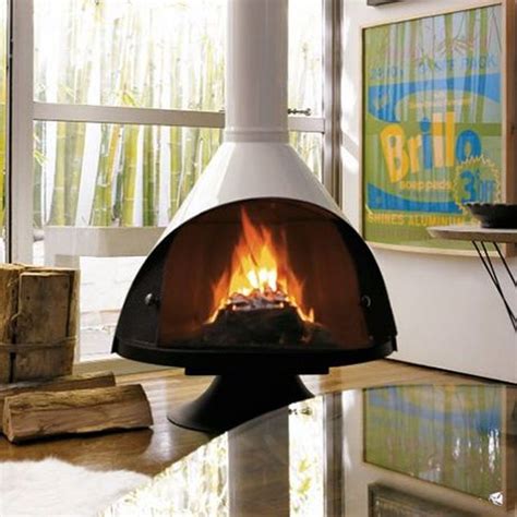 30+ Fantastic Contemporary Wood Burning Stove Ideas - TRENDHMDCR | Freestanding fireplace ...