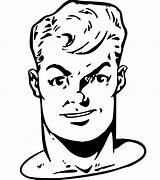 Vintage Man Face Coloring Page  ColouringPages sketch template