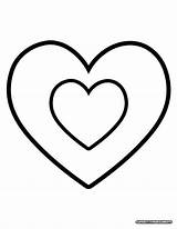 Easy Heart Coloring Pages sketch template