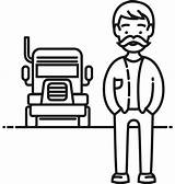 Truck Driver coloring Page  ColouringPages sketch template