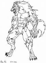 Werewolf Head Coloring Pages  sketch template