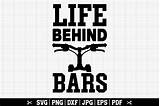 Life Behind Bars SVG MTB Svg Mountain Bike sketch template