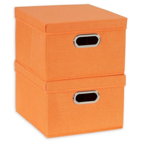 Household Essentials® Collapsible Storage Boxes with Lids (Set of 2 ...