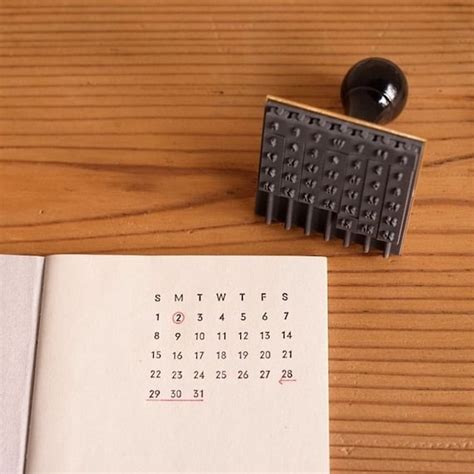 Free shipping Perpetual Calendar Rubber Stamp Stamp