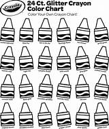 Free Glitter Crayon Coloring Chart  Crayolacom sketch template