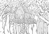 Woods Coloring Pages sketch template