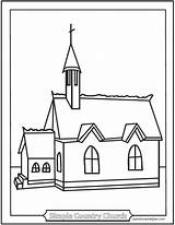 Church Coloring Pages  Print sketch template