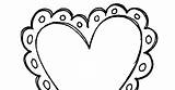 Coloring Pages Of Hearts sketch template