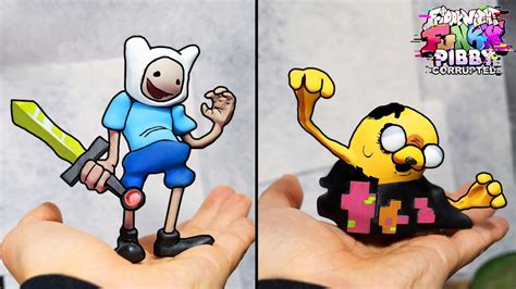 [FNF] Making Finn & Jake High Effort Sculpture Timelapse [Pibby x FNF] - Friday Night Funkin ...