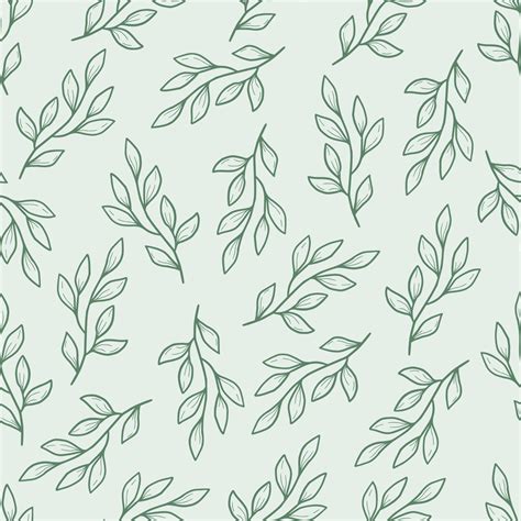 Seamless floral pattern of simple leaf 3372420 Vector Art at Vecteezy