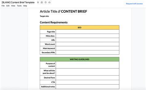 Content Brief Templates: 19 Free Downloads & Examples