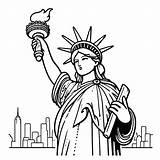 Statue Of Liberty Coloring Page At Sascovetedblog Blog sketch template