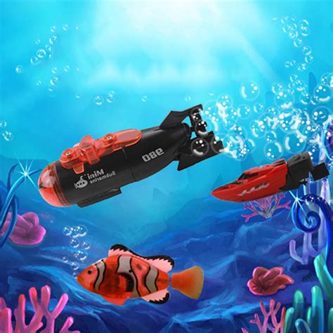 8cm Cool Fun Mini RC Submarine Toys for Boys Kids Children Gift Present ...