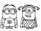 Despicable Me Minion Coloring Page sketch template