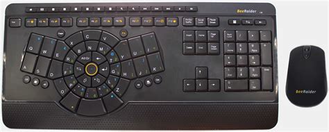 Wireless gaming keyboard - ergonomic compact design - large WASD keys