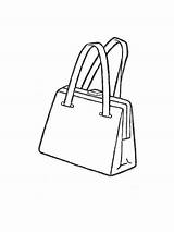 Handbag coloring Pages sketch template