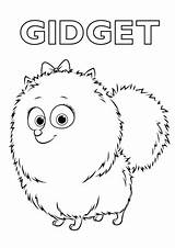 Gidget From the Secret Life Of Pets coloring Page  Free Printable sketch template