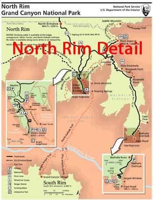 North Rim Maps - GrandCanyon.com