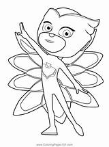 Owlette Full PJ Masks Coloring Page For Kids  Free Printable sketch template