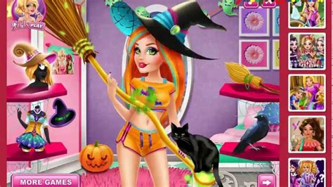 Halloween Witch - Video Play - Girls Games Online - Dress Up Games ...