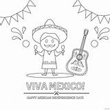 Coloring Mexican Independence Mexico Pages Culture Hispanic Kids Grito  sketch template