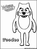 Yo Gabba Characters Coloring Pages sketch template