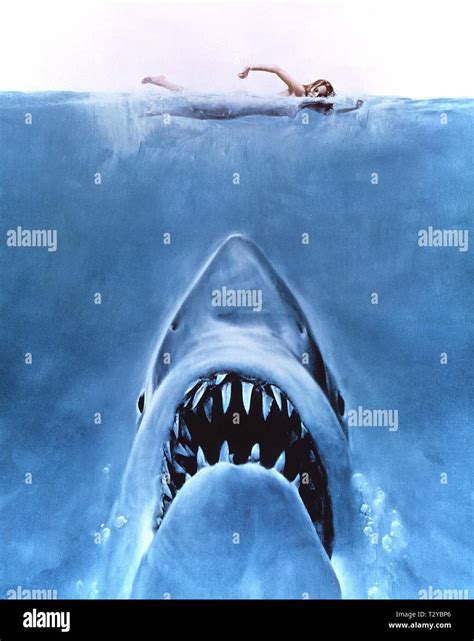 Jaws 1975 poster hi-res stock photography and images - Alamy