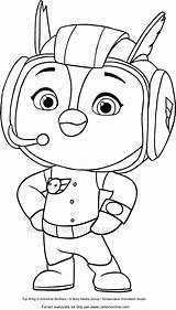 Top Wing Penny Coloring Page  Home sketch template