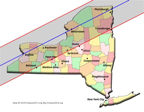 Total Solar Eclipse 2024 - The Eclipse Path through North America