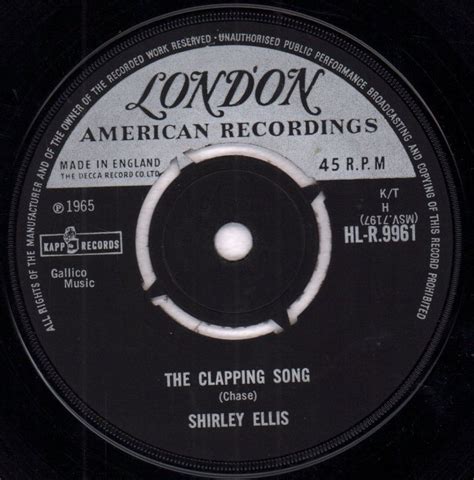 Shirley Ellis The Clapping Song Vinyl Records and CDs For Sale | MusicStack