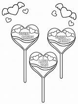 Love You Candy Hearts – Coloring Pages sketch template