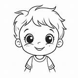 Boy Coloring Template sketch template