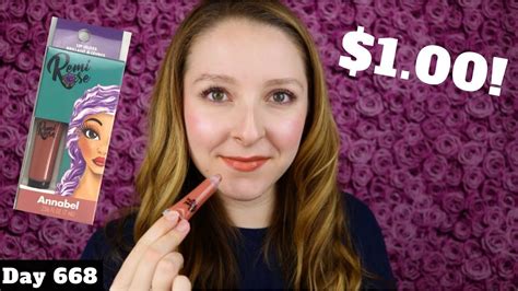 REMI ROSE LIP GLOSS REVIEW | ANNABEL | DOLLAR TREE MAKEUP - YouTube | Dollar tree makeup ...