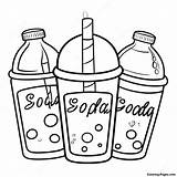 Sparkling Soda Drinks Coloring Page  Pagescom sketch template