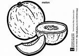 Coloring Page melon  Free Printables Img 5864 sketch template