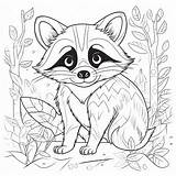 Raccoon Coloring Pages – Coloring Corner sketch template