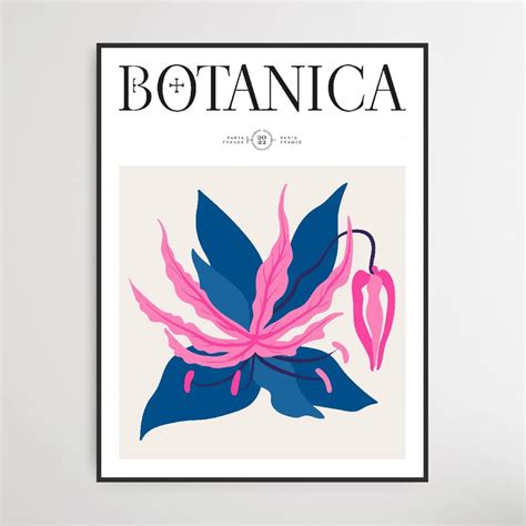 Floral Botanica Number 10 - Floral Poster Style Print Collection - I Heart Wall Art – I Heart ...