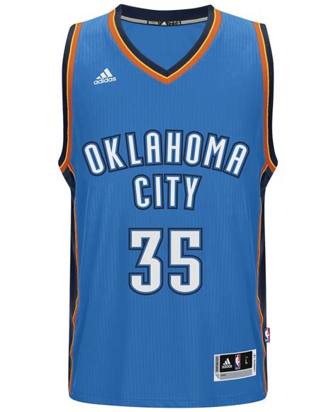 Lyst - Adidas Originals Men's Kevin Durant Oklahoma City Thunder Swingman Jersey in Blue