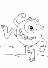 Baby Mike Wazowski Coloring Page sketch template