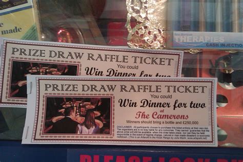 Prize Draw Raffle Ticket, Win Dinner for two at The Camero… | Flickr