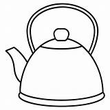 Tea kettle Outline coloring Book Page Line Art Drawing  Premium AI sketch template