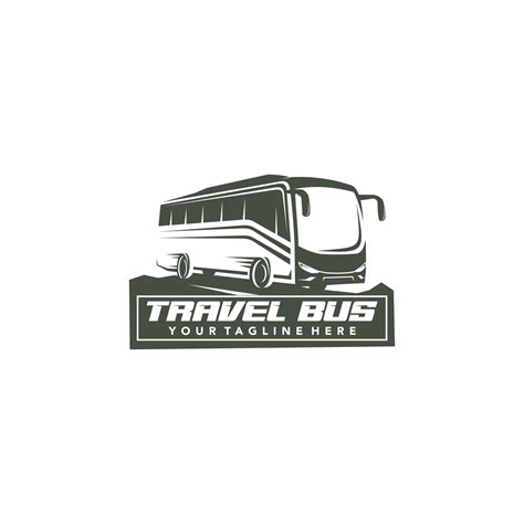 Creative bus logo - vector illustration, bus emblem design on a white ...