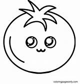 Tomato Coloring Pages Printable For Free Download sketch template