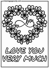I Love You So Much Coloring Pages sketch template