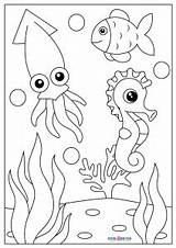 Free Printable Sea And Ocean Animals Coloring Pages For Kids sketch template