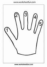 Hand Worksheet – Finger Counting 1 5 Number / FREE  sketch template