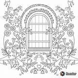 Gate Coloring Page sketch template
