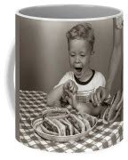 1950s Excited Boy At Table Photograph by Vintage Images - Pixels